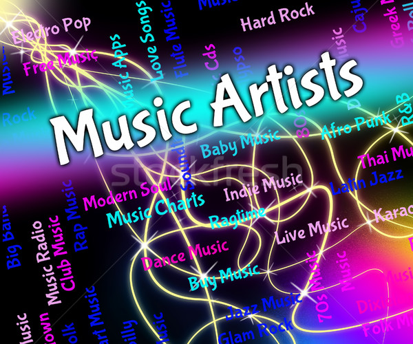 Music Artists Represents Sound Track And Acoustic Stock photo © stuartmiles