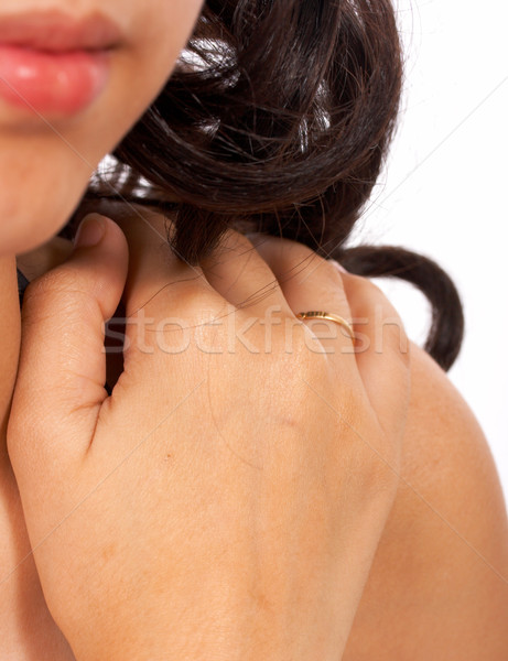 Massaging Shoulder As Very Stressed Stock photo © stuartmiles