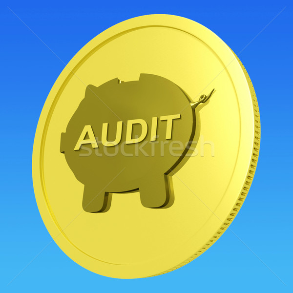 Audit Coin Shows Auditing And Inspection Of Finances Stock photo © stuartmiles