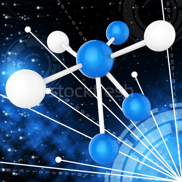 Atom Forschung chemischen Chemie Wissenschaftler Wissenschaft Stock foto © stuartmiles