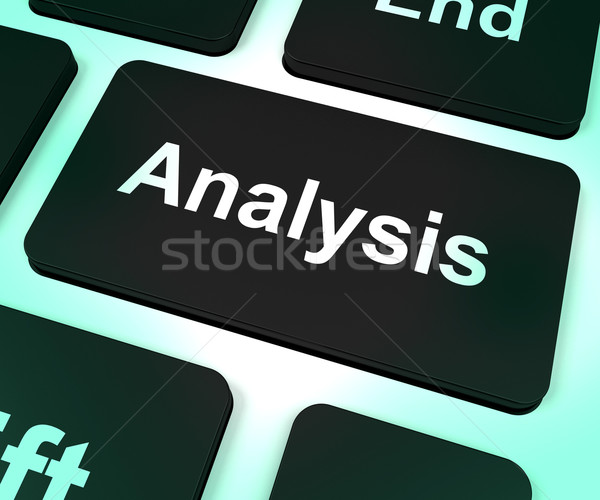 Analysis Computer Key Showing Checking And Examining Stock photo © stuartmiles