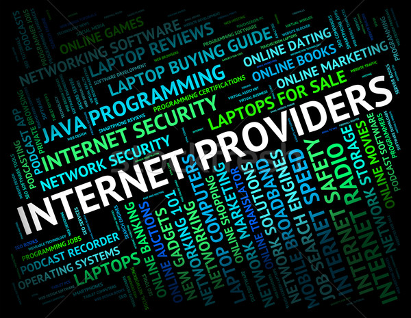 Internet Providers Shows World Wide Web And Contributor Stock photo © stuartmiles
