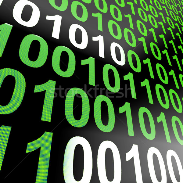 Bináris kód képernyő mutat technológia programozás Stock fotó © stuartmiles