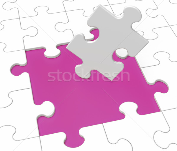 Missing Puzzle Pieces Showing Loss Stock photo © stuartmiles
