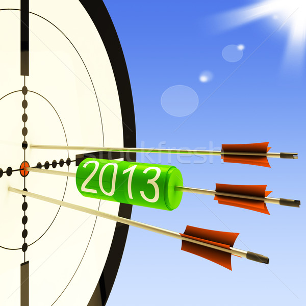 2013 hedef iş plan tahmin Stok fotoğraf © stuartmiles