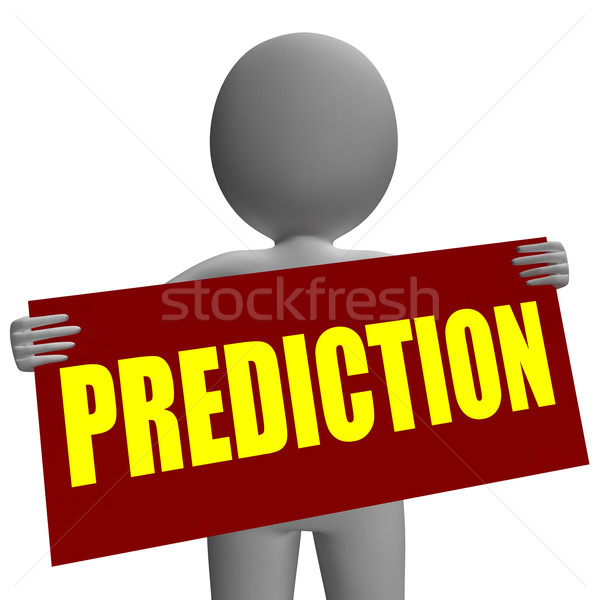 Prediction Sign Character Means Future Forecast And Destiny Stock photo © stuartmiles