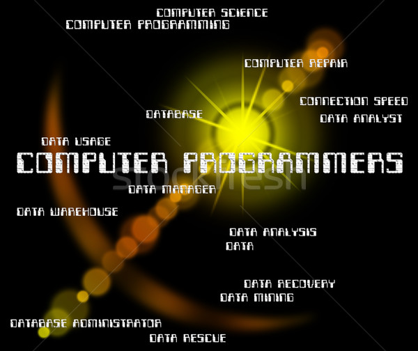 Computer Software Ingenieur Verbindung Kommunikation Stock foto © stuartmiles