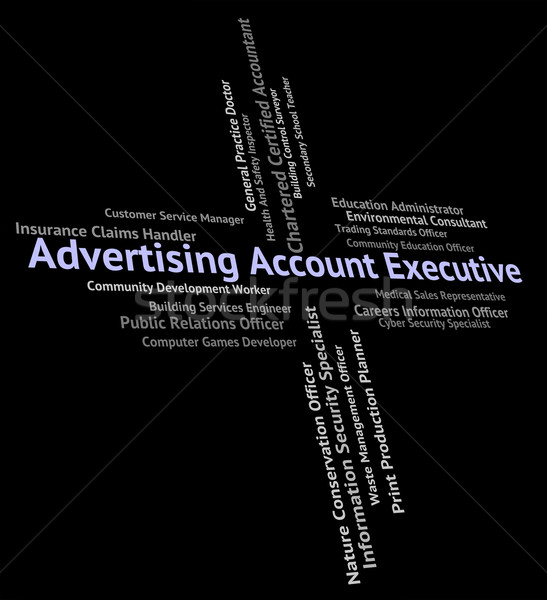 Advertising Account Executive Represents Balancing The Books And Stock photo © stuartmiles