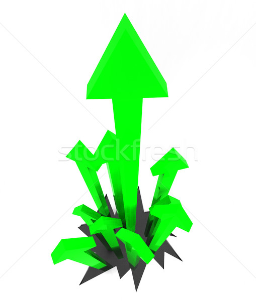 Arrows Up Represents Gain Rising And Smash Stock photo © stuartmiles