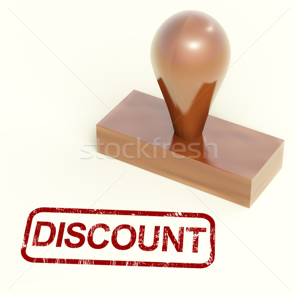 Discount Stamp Shows Promotion And Reduction Stock photo © stuartmiles