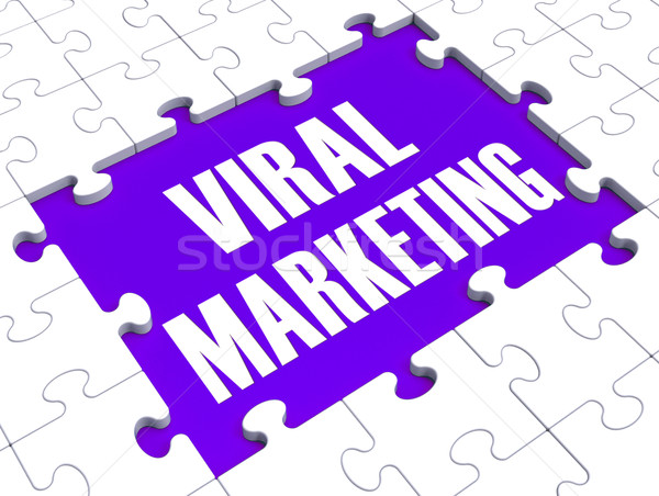 Viral Marketing Showing Advertising Strategies Stock photo © stuartmiles