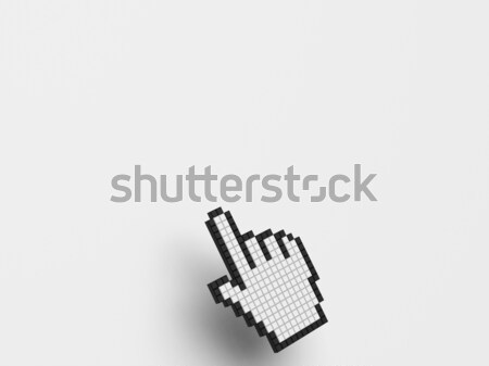 Cursor hand witte exemplaar ruimte website tonen Stockfoto © stuartmiles