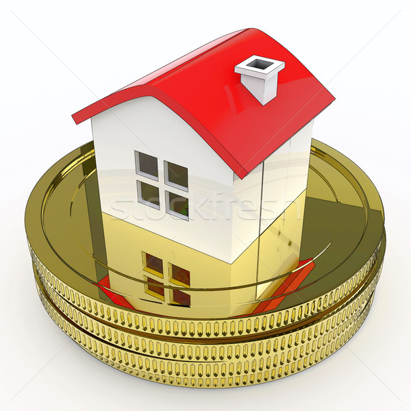 House On Money Means Purchasing And Selling Property Stock photo © stuartmiles