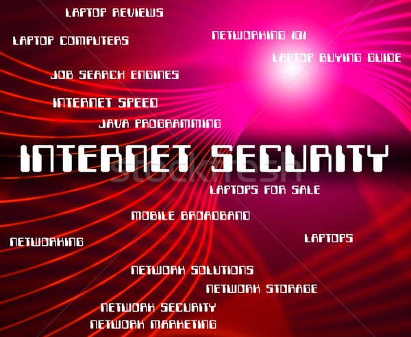 Internet biztonság világháló szó jelszó jogosulatlan Stock fotó © stuartmiles
