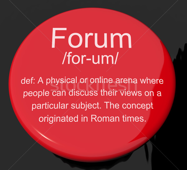 Forum définition bouton lieu ligne [[stock_photo]] © stuartmiles