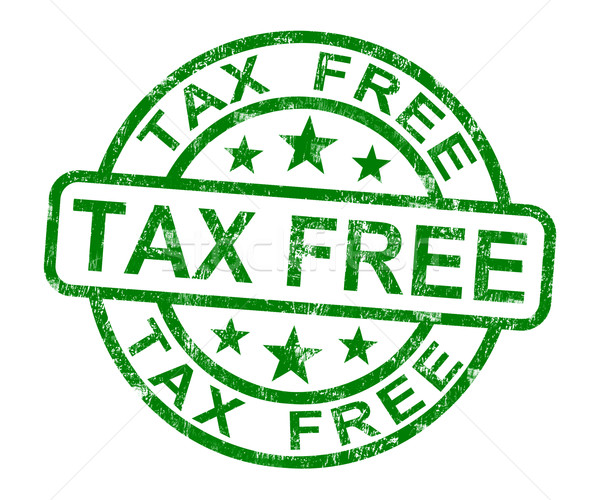 Steuer kostenlos Stempel keine Pflicht Warenkorb Stock foto © stuartmiles