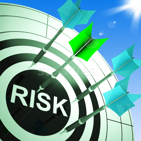 Risk On Dartboard Showing Dangerous Stock photo © stuartmiles
