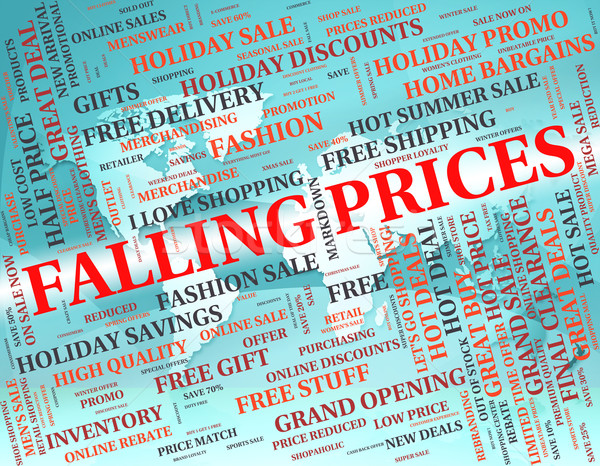 Falling Prices Represents Lower Retail And Promotion Stock photo © stuartmiles