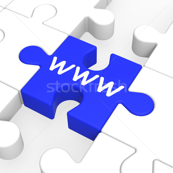 Www puzzle Internet site-uri web world wide web Imagine de stoc © stuartmiles