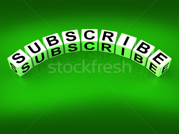Subscribe Blocks Represent to Sign up or Apply Stock photo © stuartmiles