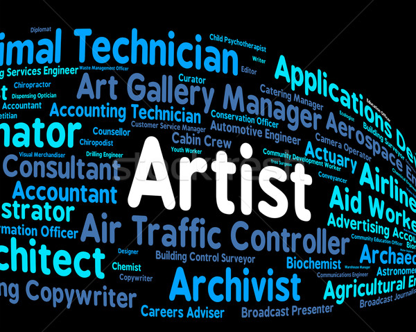 Artist Job Shows Hire Painter And Artwork Stock photo © stuartmiles
