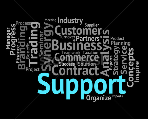 Support Word Indicates Wordcloud Assist And Wordclouds Stock photo © stuartmiles