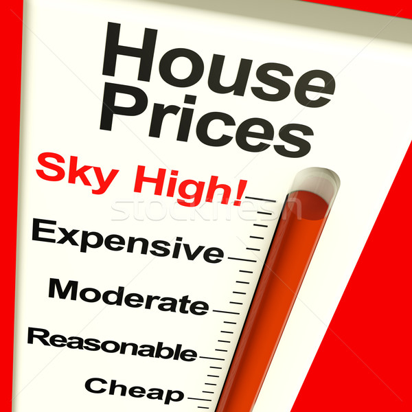 Ev fiyatlar yüksek izlemek pahalı Stok fotoğraf © stuartmiles