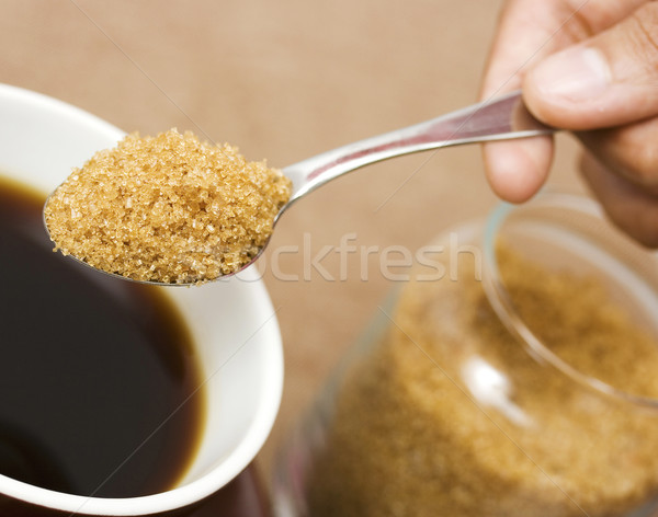 Barnacukor csésze kávé egészség kávézó fekete Stock fotó © stuartmiles