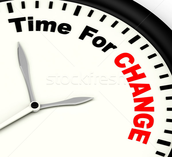 Time For Change Meaning Different Strategy Or Vary Stock photo © stuartmiles