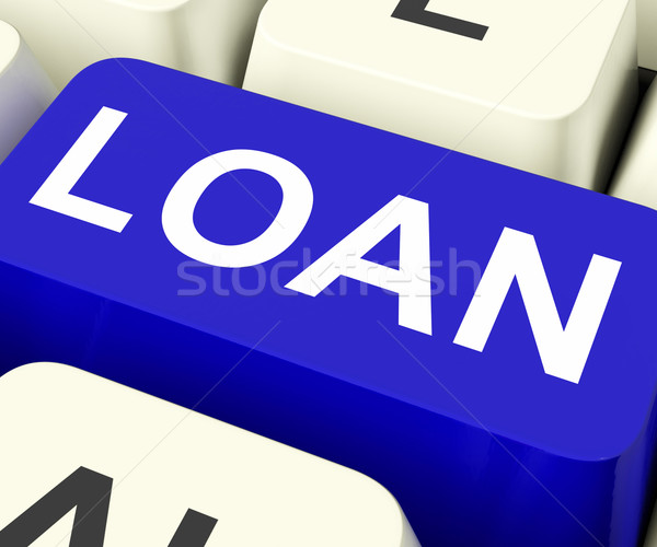 Loan Key Means Lending Or Loaning Stock photo © stuartmiles