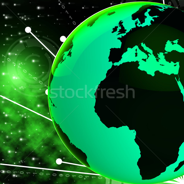 Europe Africa Globe Means Country Planet And African Stock photo © stuartmiles