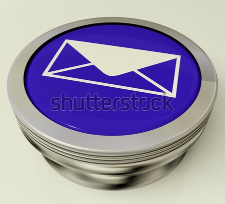 E-mail icon knop bericht internet Stockfoto © stuartmiles