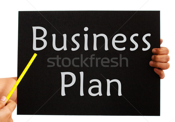 Business Plan Board Shows Management Strategy Stock photo © stuartmiles