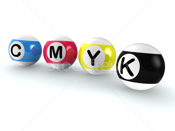 Cmyk Publishing Shows Printing And Printer Ink Stock photo © stuartmiles