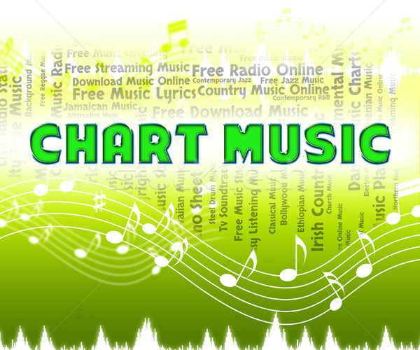 Chart Music Means Top Ten And Acoustic Stock photo © stuartmiles
