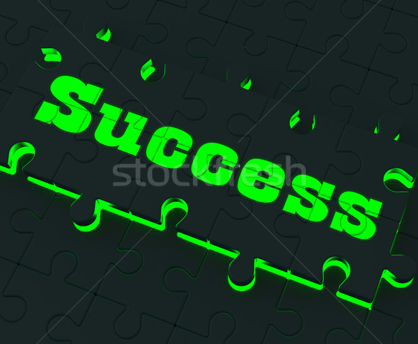 Stock photo: Success Puzzle Showing Successful Strategies
