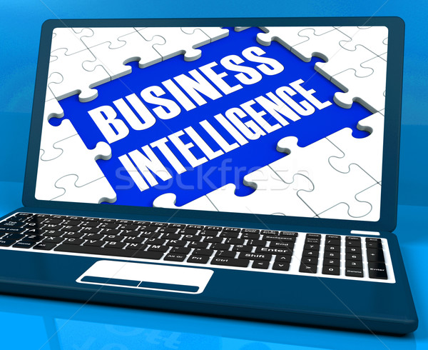 üzlet intelligencia laptop mutat gyűjt ügyfél Stock fotó © stuartmiles