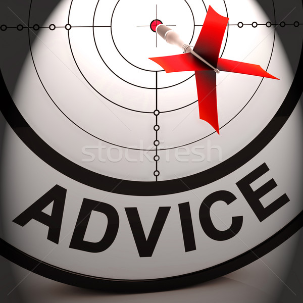 Advice Means Informed Help Assistance And Support Stock photo © stuartmiles