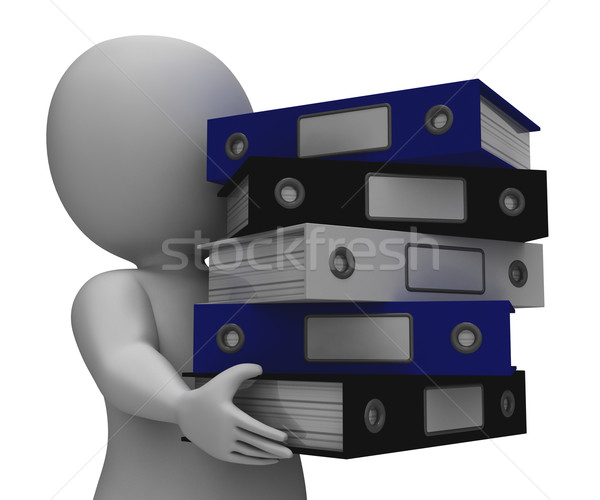 [[stock_photo]]: Organisé · dossiers · paperasserie · informations · dossier