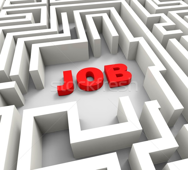 Job In Maze Showing Finding Jobs Stock photo © stuartmiles