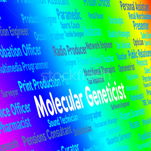Molecular Geneticist Represents Sub Atomic And Occupation Stock photo © stuartmiles
