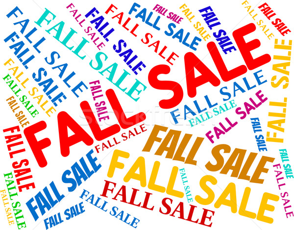 Fall Sale Means Words Autumnal And Retail Stock photo © stuartmiles