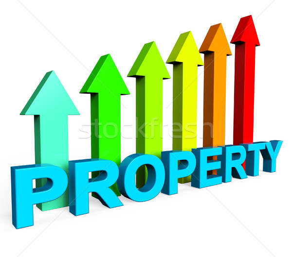 Property Value Increasing Shows On The Market And Building Stock photo © stuartmiles