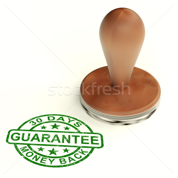 Guarantee Stamp Shows Assurance And Risk Free Purchase Stock photo © stuartmiles