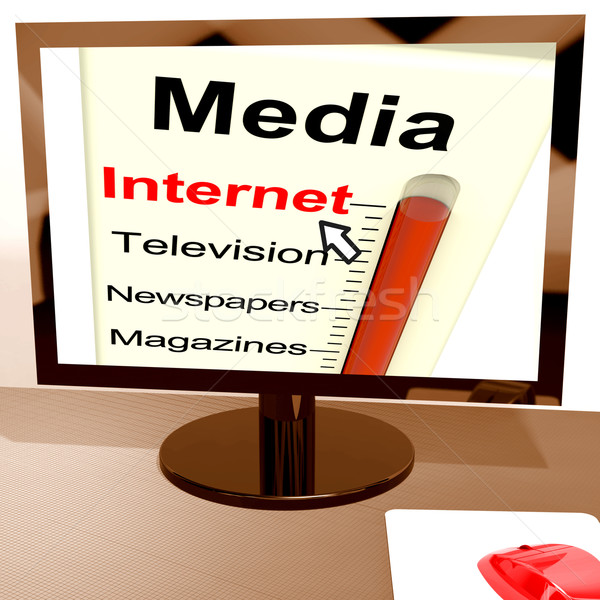 Internet Medien Kaliber Marketing online Stock foto © stuartmiles