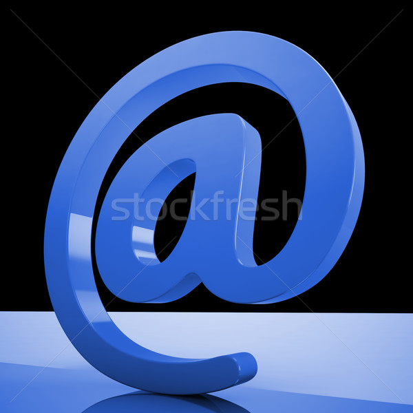 At Sign Mean Email Correspondence on Web Stock photo © stuartmiles