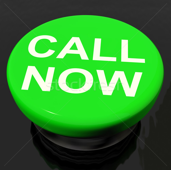 Call Now Button  Shows Talk or Chat Stock photo © stuartmiles