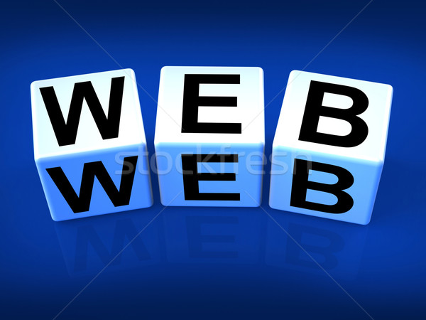 Web Blocks Refer to the World Wide Web Stock photo © stuartmiles