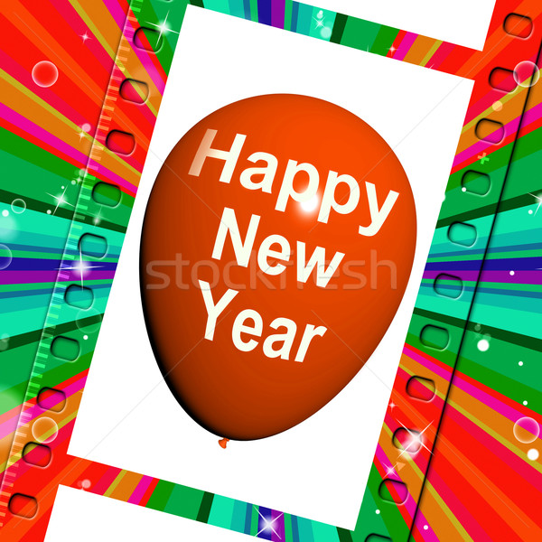 Happy New Year Balloon Shows Parties and Celebrations Stock photo © stuartmiles