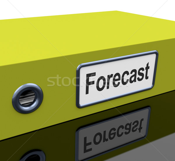 Forecast File Shows Company Direction And Targets Stock photo © stuartmiles